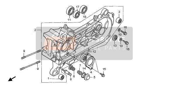 LEFT CRANKCASE